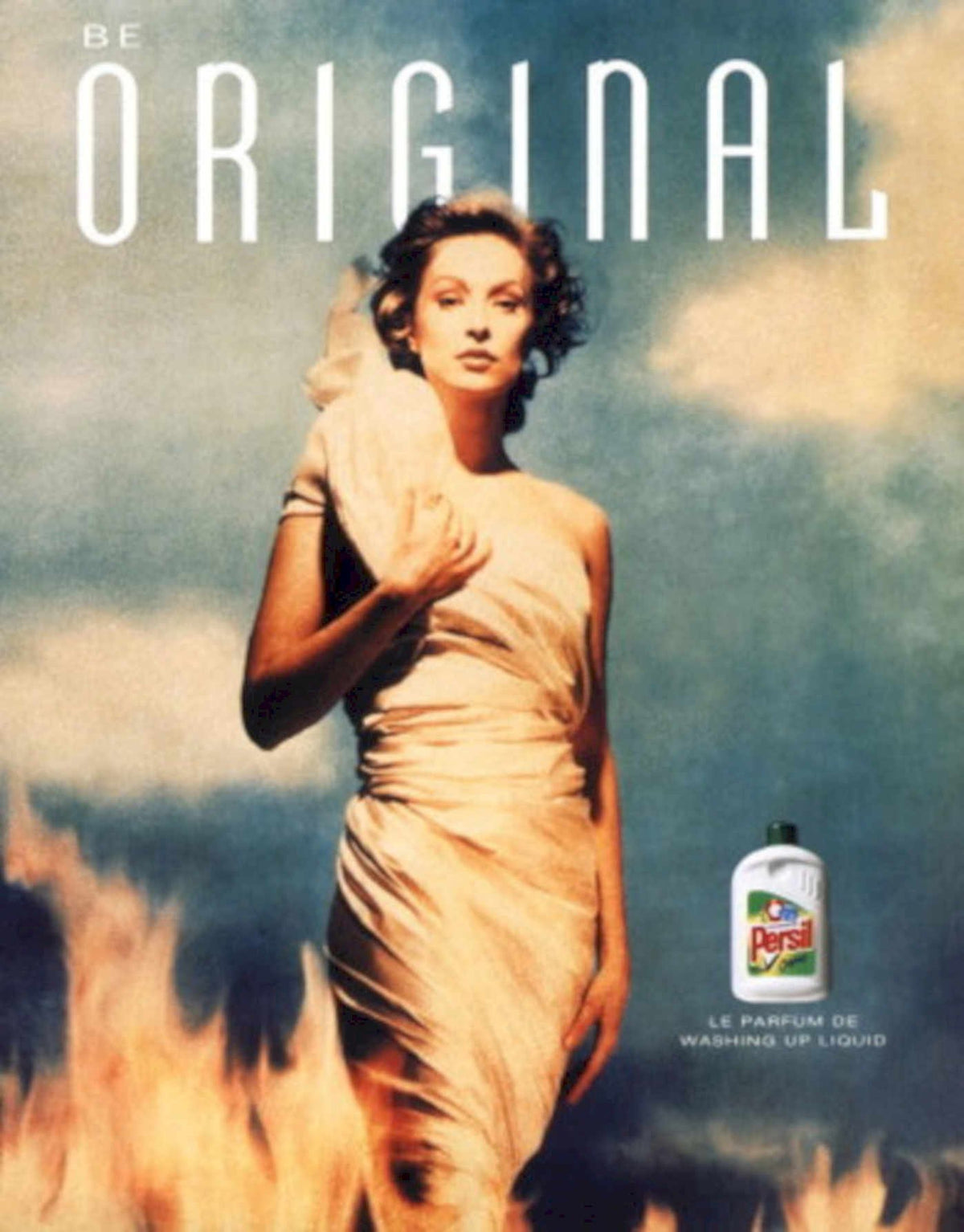 Persil Original Flames 1990s Vintage Retro Advert