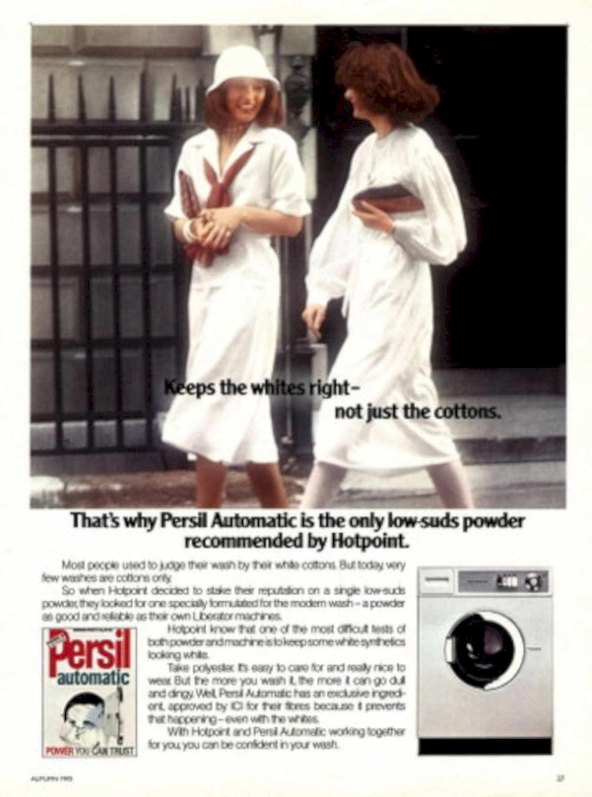 Persil Whites Winter 1990s Vintage Retro Advert