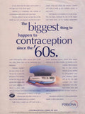 Persona Contraception 1960s 1990s Vintage Retro Advert