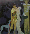 Personages De Comedie Venus And Adonis George Barbier A4 Photo Print