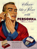 Personna Precision Shave 1950s Vintage Retro Advert Poster