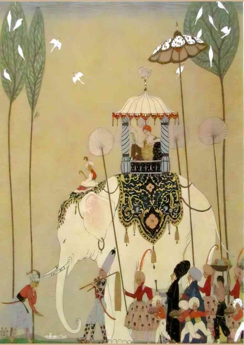 Personnages De Comedie Beautiful Missous George Barbier crop A4 Photo Print