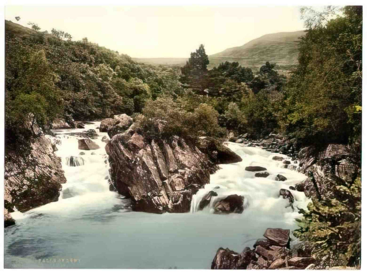 Perthshire Callander Falls of Leny Vintage A4 Photo Print