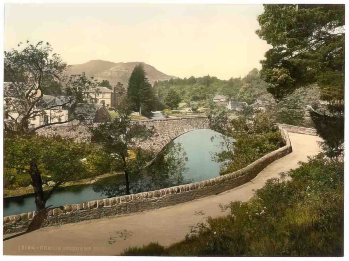 Perthshire Comrie Bridge of Ross Vintage A4 Photo Print
