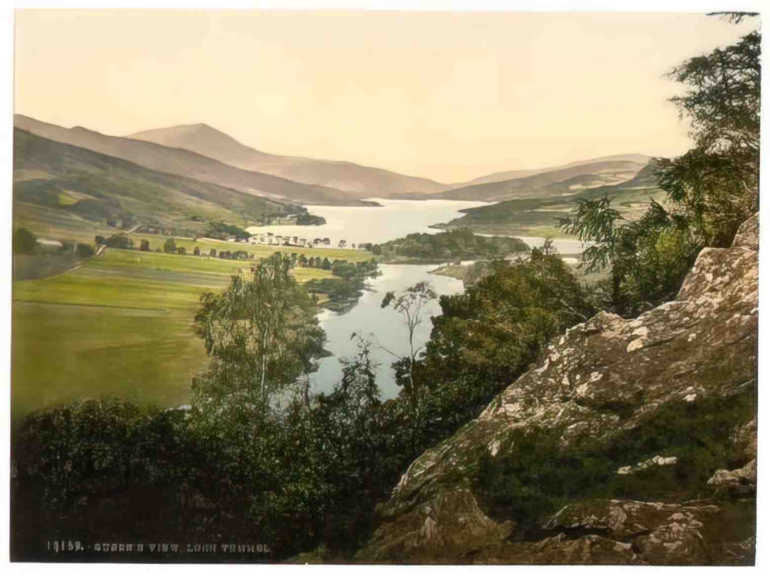 Perthshire Loch Tummel Queens View Vintage A4 Photo Print
