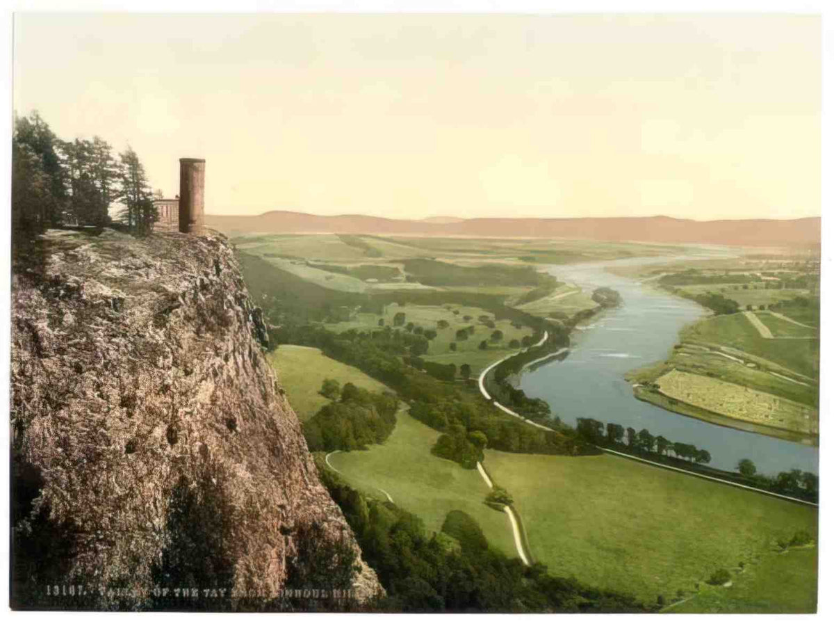 Perthshire Tay Valley From Kinnoul Hill Vintage A4 Photo Print