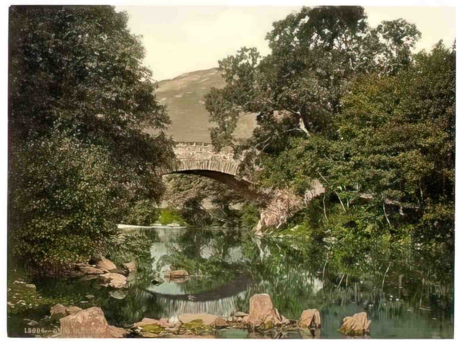 Perthshire Trossachs Brig O Turk Vintage A4 Photo Print
