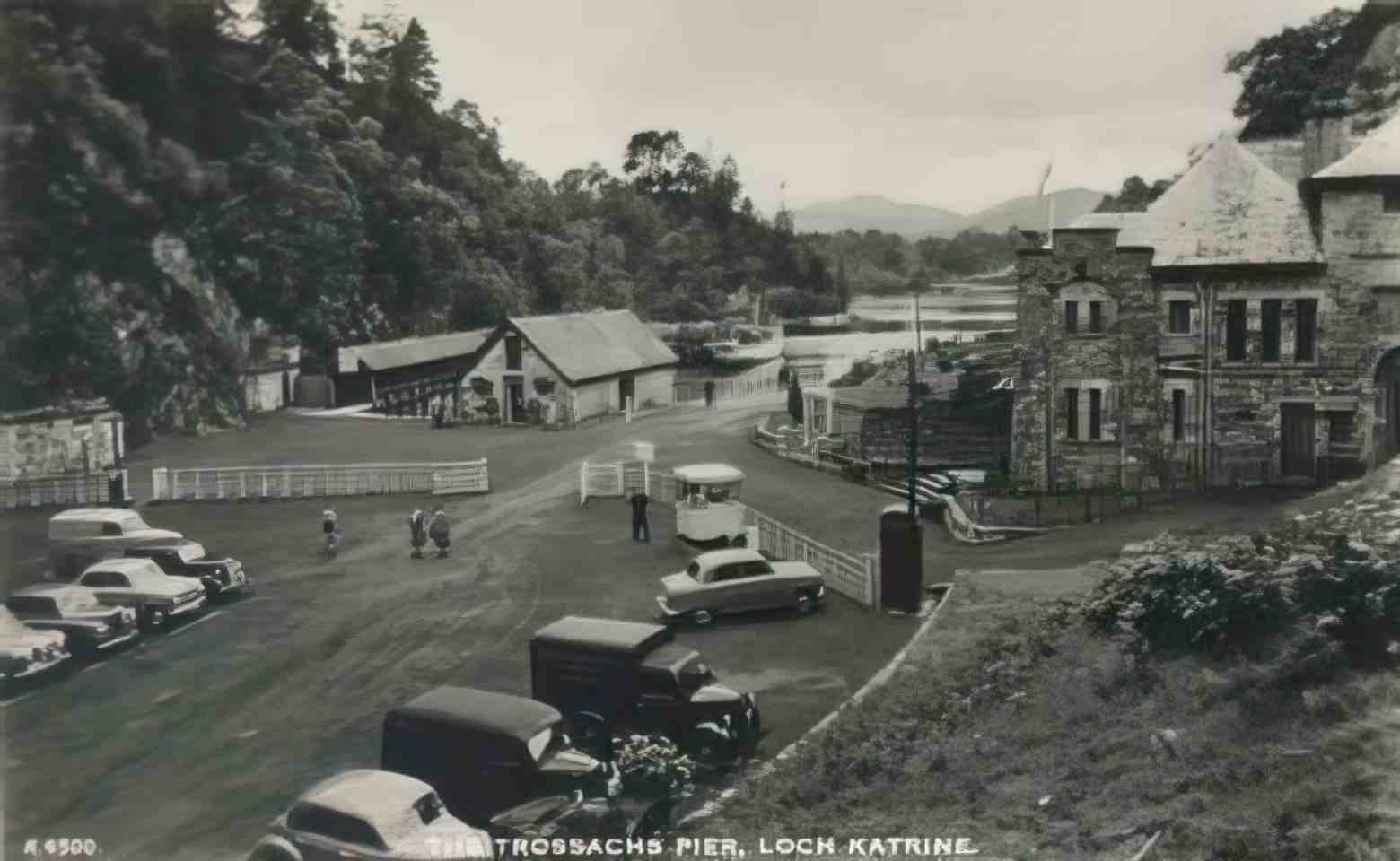 Perthshire Trossachs Pier Loch Katrine Vintage A4 Photo Print