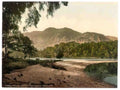 Perthshire Trossachs Silver Strand and Ben Venue Vintage A4 Photo Print