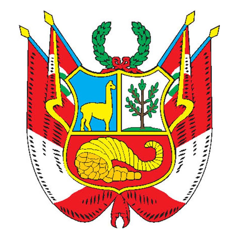 Peru Coat Of Arms N458 A4 Photo Print