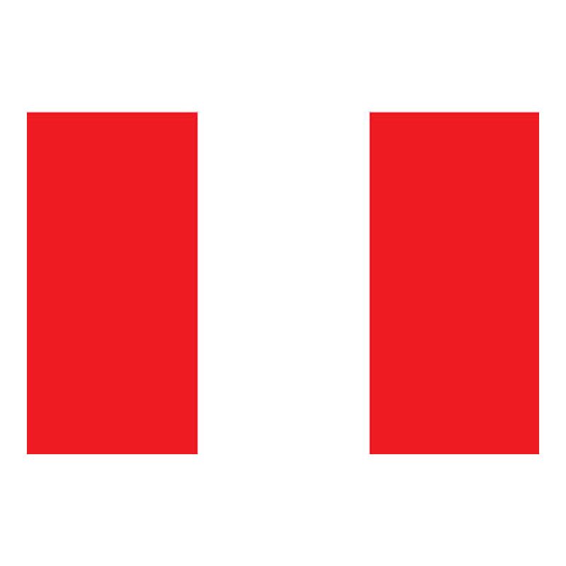 Peru Flag N1824 A4 Photo Print