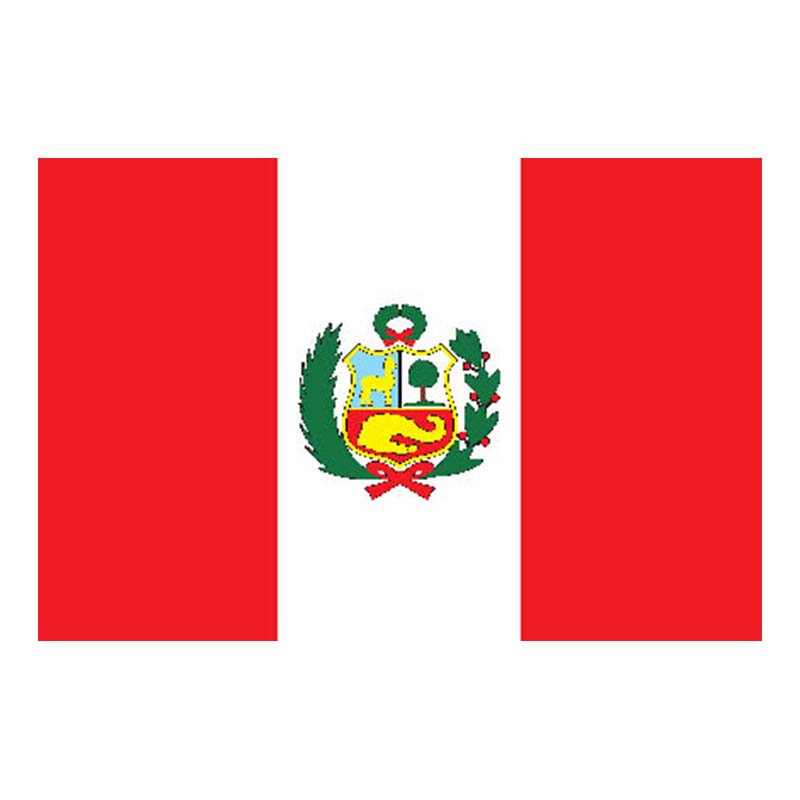 Peru Flag N5076 A4 Photo Print