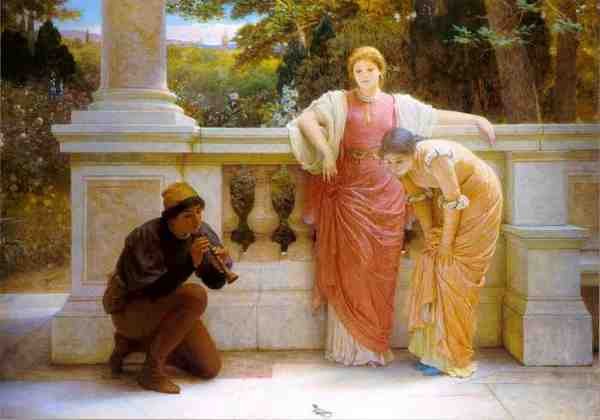 Perugini Charles The Lizard Charmer A4 Photo Print
