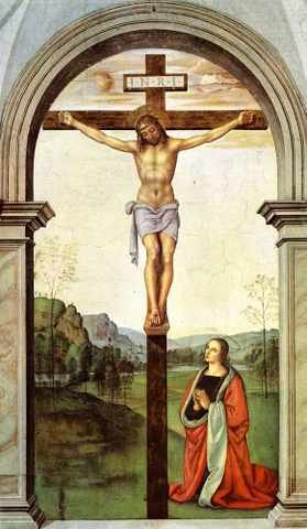 Perugino Crucifixion A4 Photo Print