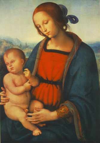 Perugino Pietro MadonnWith Child 1501 A4 Photo Print
