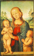 Perugino Pietro Madonna With Child And Little St John 1505 10 A4 Photo Print
