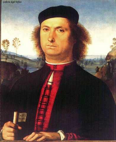 Perugino Pietro Portrait Of Francesco Delle Opere 1494 A4 Photo Print