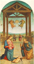 Perugino Pietro St Augustin Polyptych The Presepio 1506 10 A4 Photo Print
