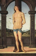 Perugino Pietro St Sebastian Louvre A4 Photo Print