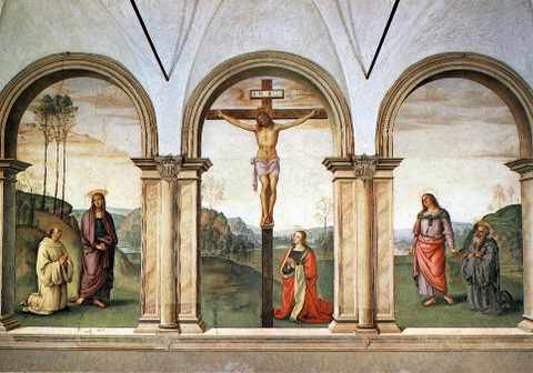 Perugino Pietro The Pazzi Crucifixion A4 Photo Print