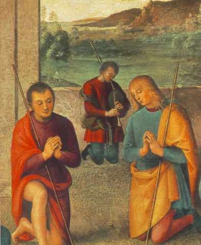 Perugino Pietro The Presepio 1498 Detail1 A4 Photo Print