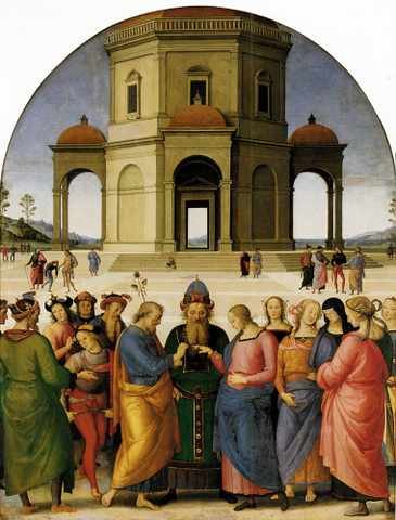 Perugino The Betrothal Of The Virgin A4 Photo Print