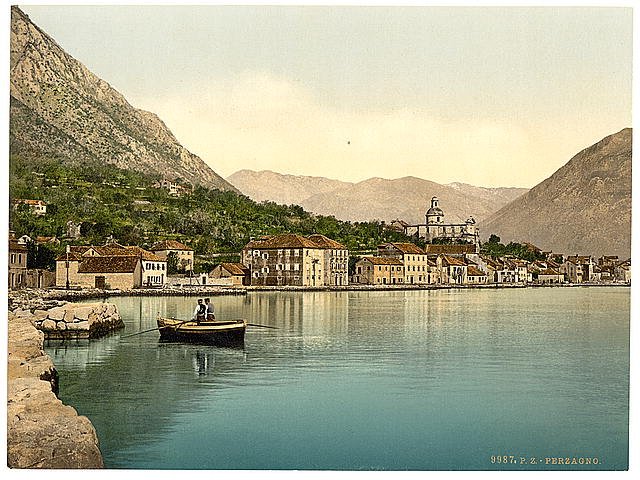 Perzagno Dalmatia Vintage A4 Photo Print