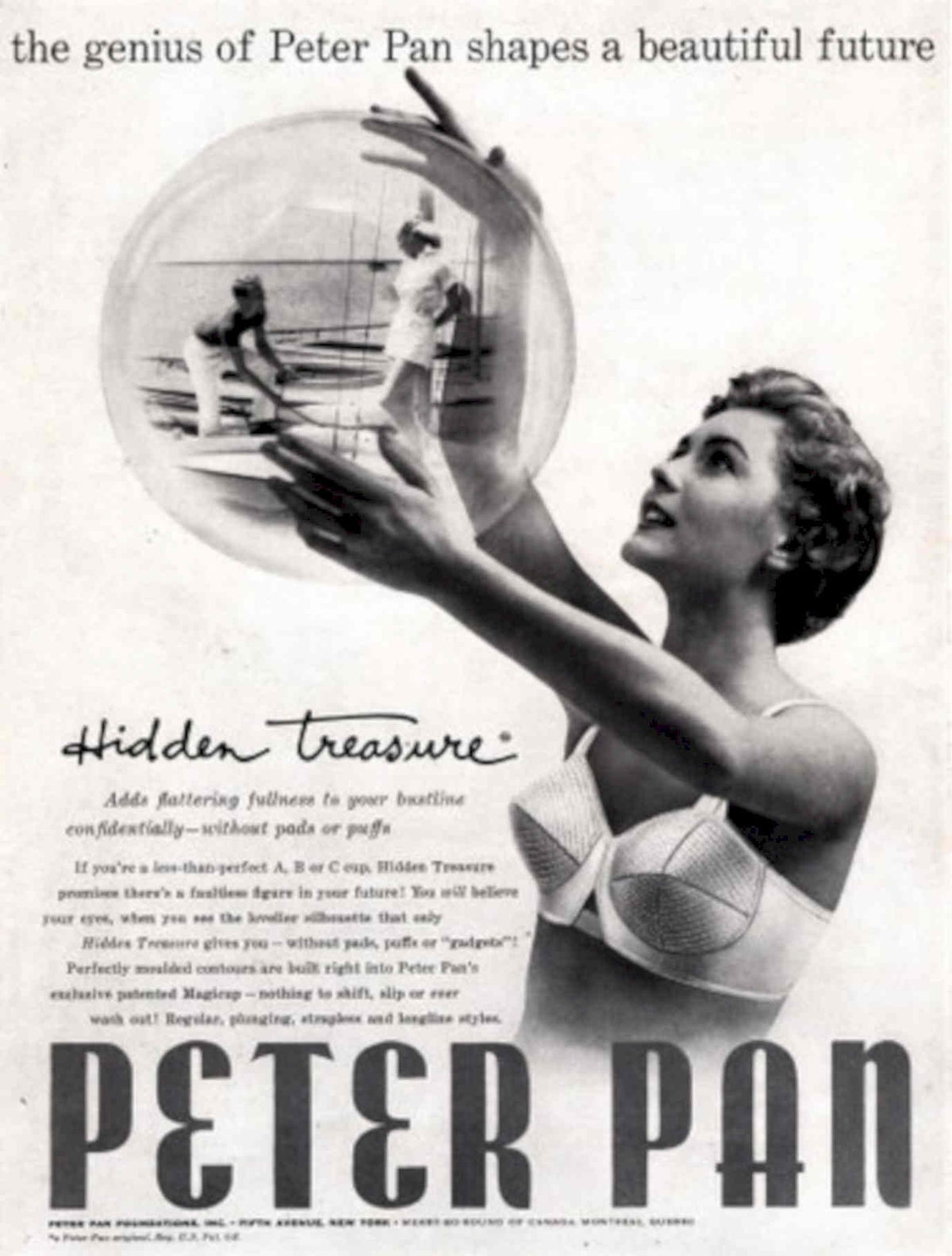 Peter Pan Treasure 1950s Vintage Retro Advert Poster