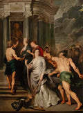 Peter Paul Rubens 19 the queen opts for security Art A4 Photo Print