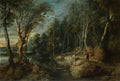 Peter Paul Rubens A Shepherd with his Flock in a Woody Landscape A4 Photo Print