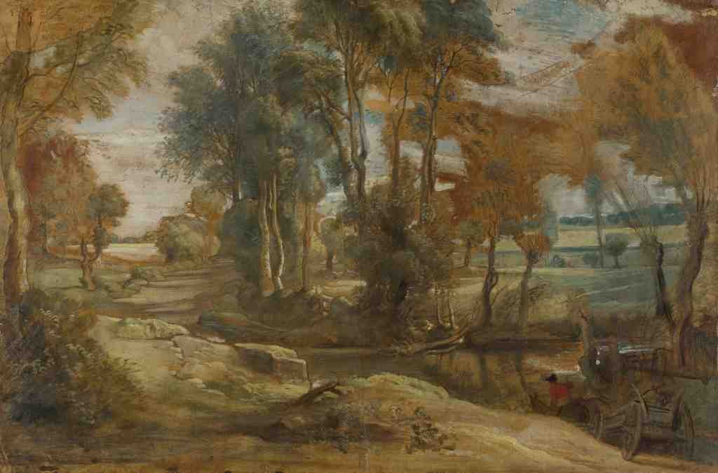 Peter Paul Rubens A Wagon fording a Stream A4 Photo Print