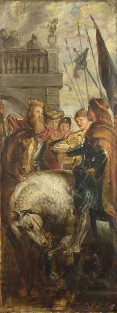 Peter Paul Rubens Kings Clothar and Dagobert dispute with a Herald A4 Photo Print