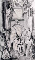 Peter Paul Rubens Rubens Saint Gregory With Saints Domitilla Maurus And Papianus 1606 A4 Photo Print