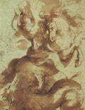 Peter Paul Rubens Rubens St George Slaying The Dragon Pen A4 Photo Print