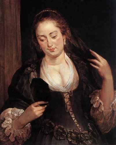 Peter Paul Rubens Rubens Woman With A Mirror A4 Photo Print