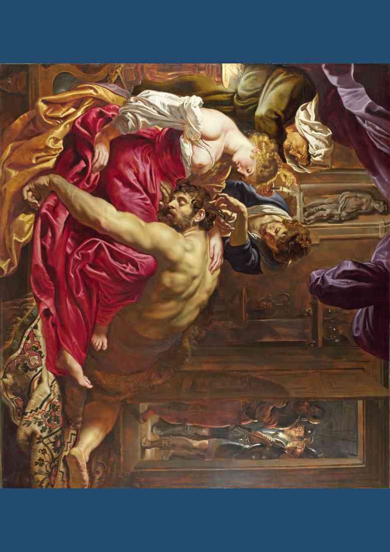 Peter Paul Rubens Samson and Delilah sqaure A4 Photo Print