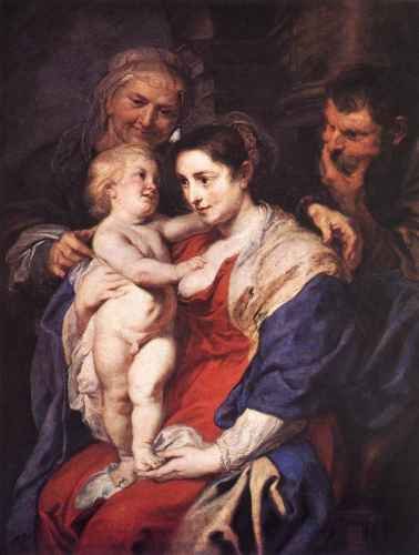 Peter Paul Rubens The Holy Family With St Anne A4 Photo Print