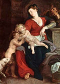 Peter Paul Rubens The Holy Family With The Basket A4 Photo Print