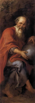 Peter Paul Rubens democritus Art A4 Photo Print