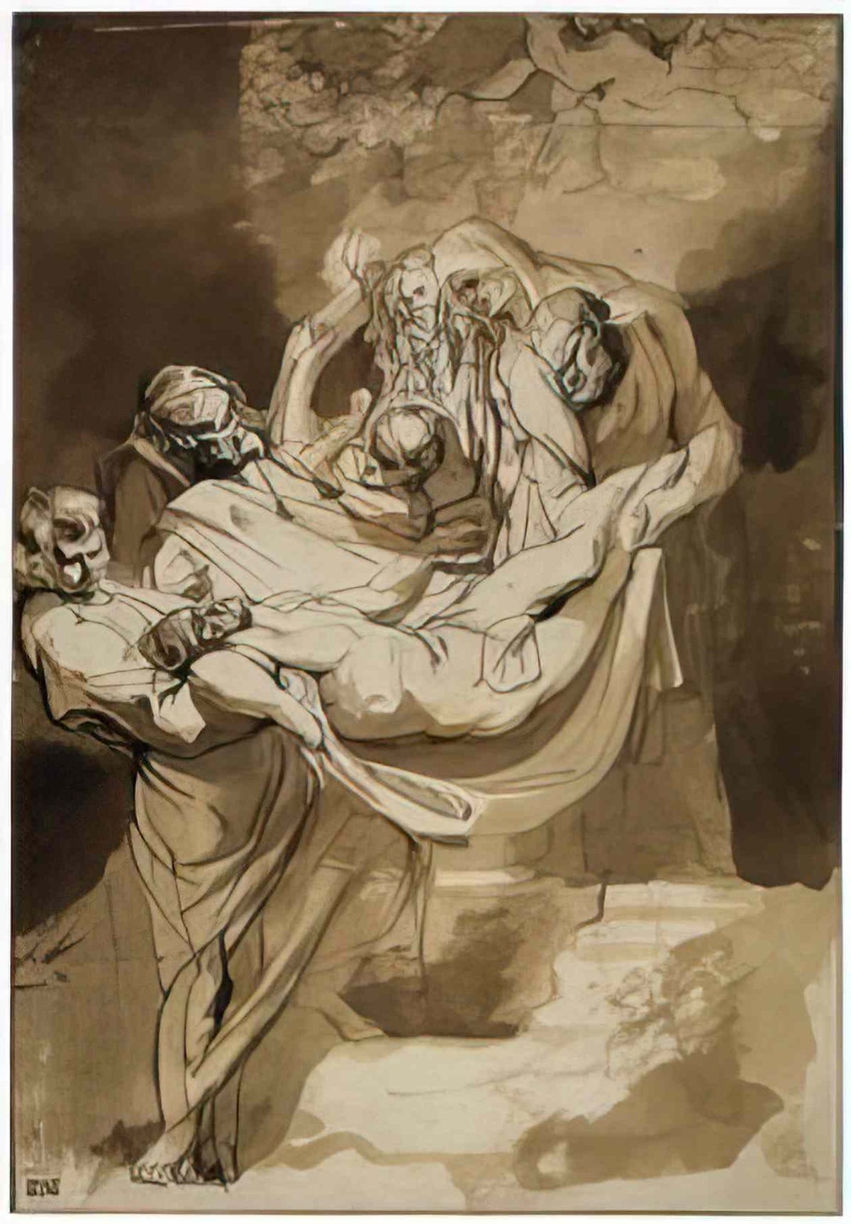 Peter Paul Rubens entombment Art A4 Photo Print