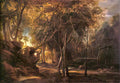 Peter Paul Rubens forest landscape at the sunrise Art A4 Photo Print