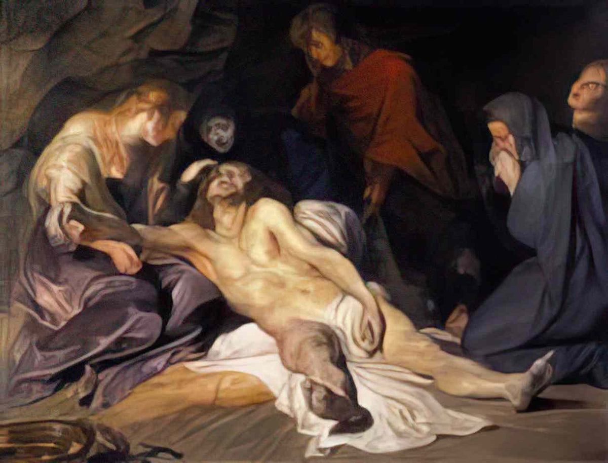 Peter Paul Rubens lament of christ 1614 Art A4 Photo Print