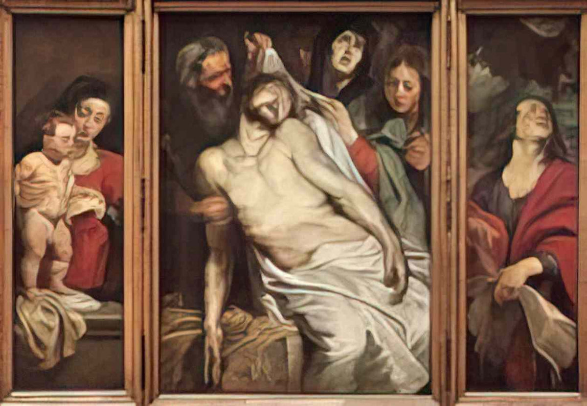 Peter Paul Rubens lamentation of christ 1618 Art A4 Photo Print