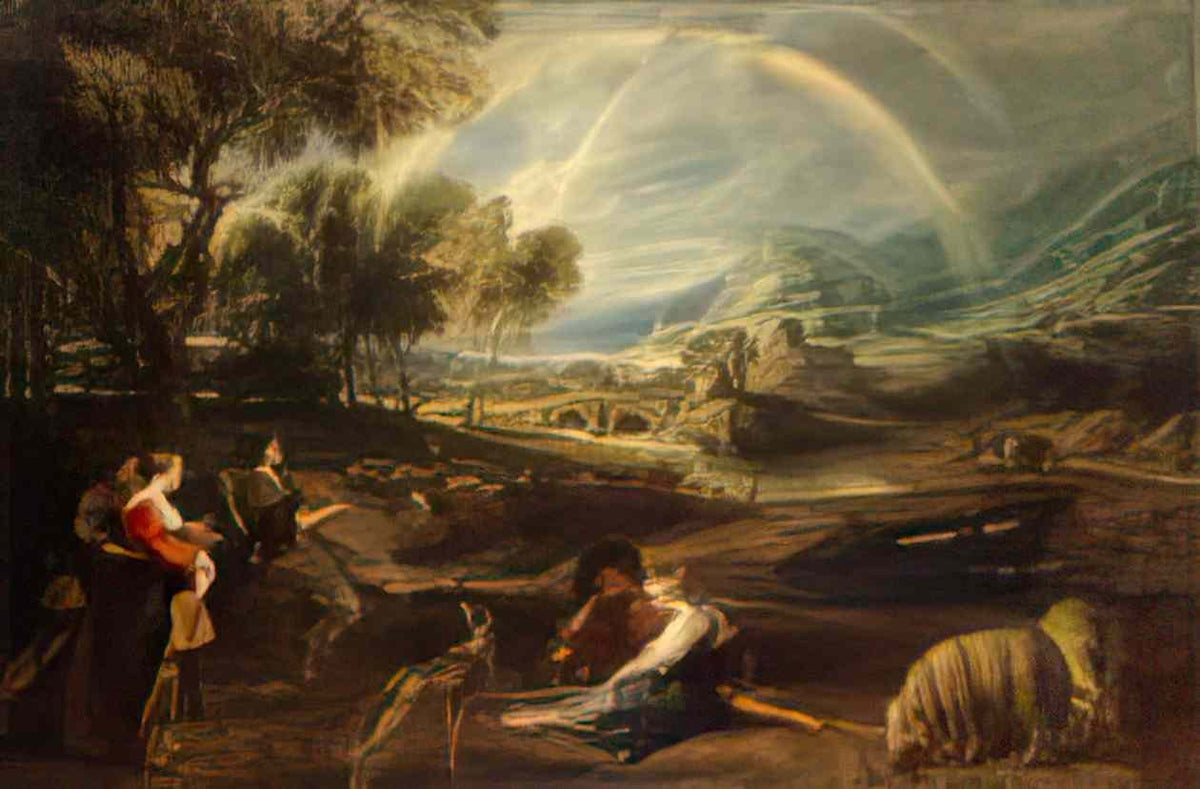 Peter Paul Rubens landscape with a rainbow 1635 Art A4 Photo Print