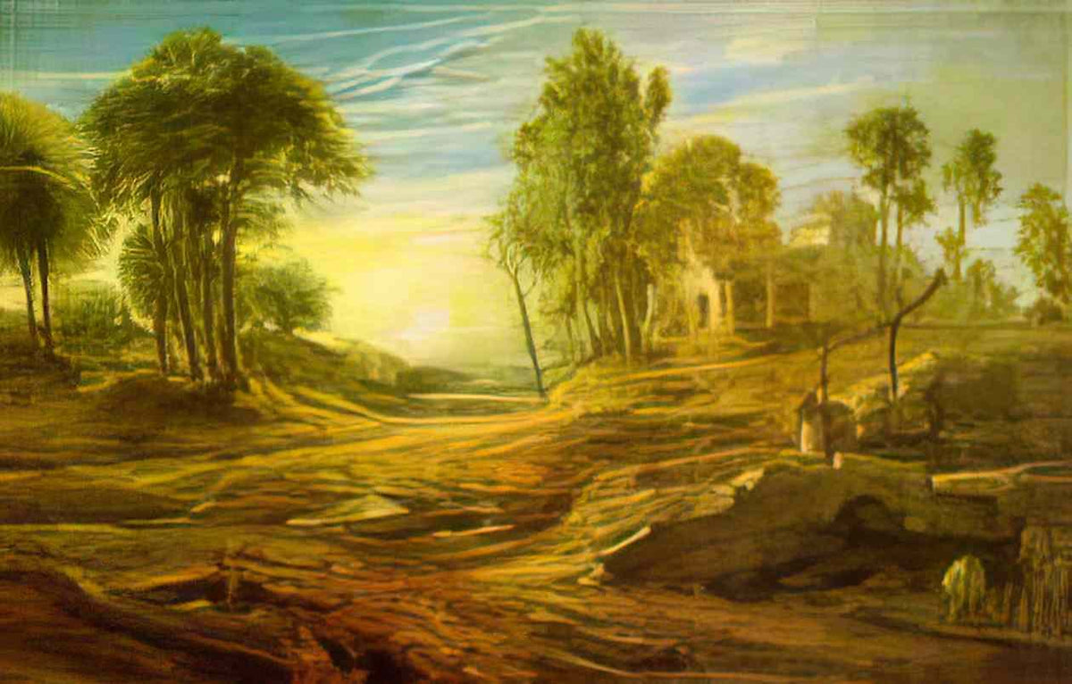 Peter Paul Rubens landscape with a watering place Art A4 Photo Print
