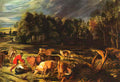 Peter Paul Rubens landscape with cows Art A4 Photo Print