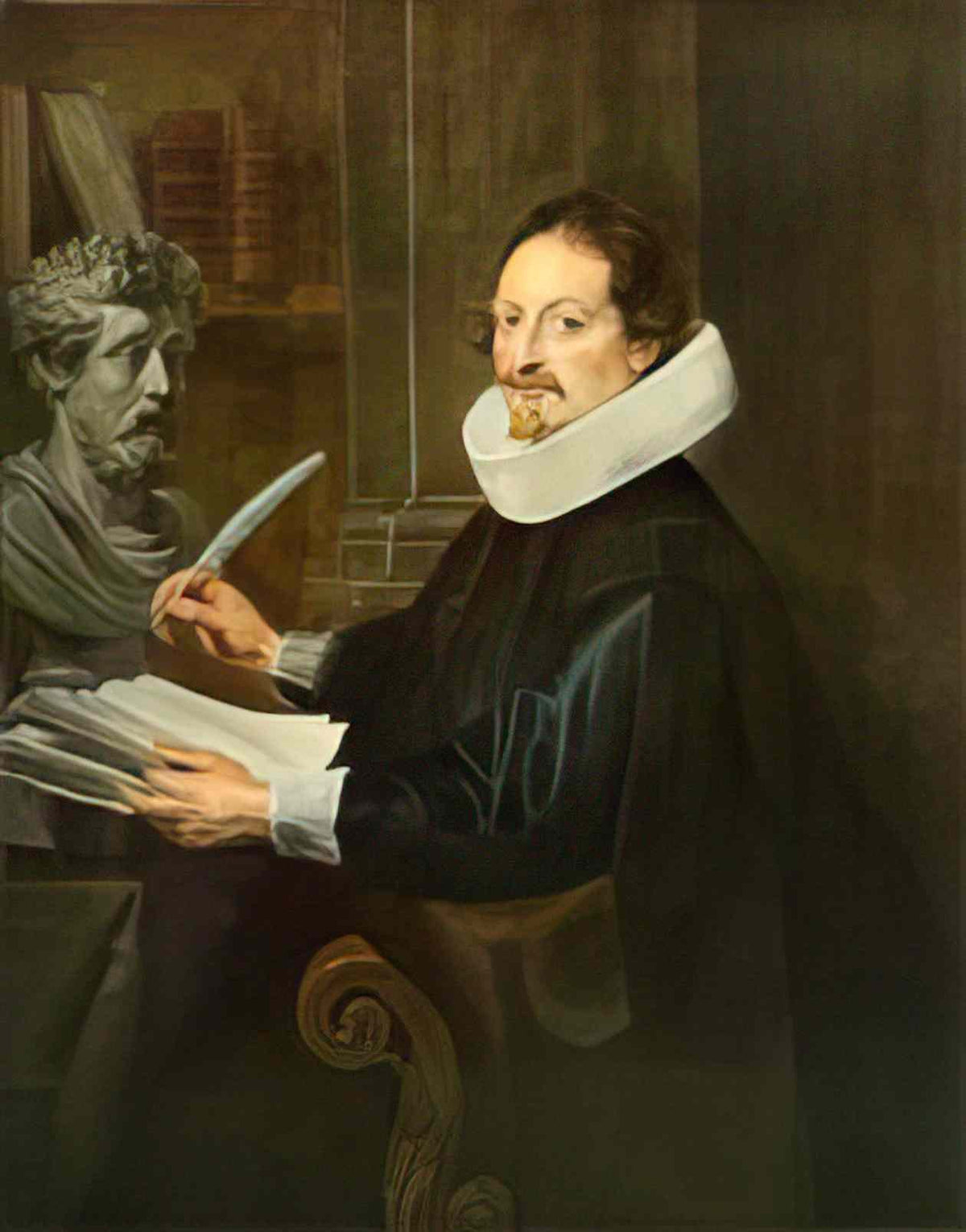 Peter Paul Rubens portrait of haspar hevarts Art A4 Photo Print