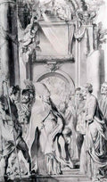 Peter Paul Rubens saint gregory with saints domitilla maurus and papi Art A4 Photo Print