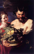Peter Paul Rubens satyr and girl Art A4 Photo Print