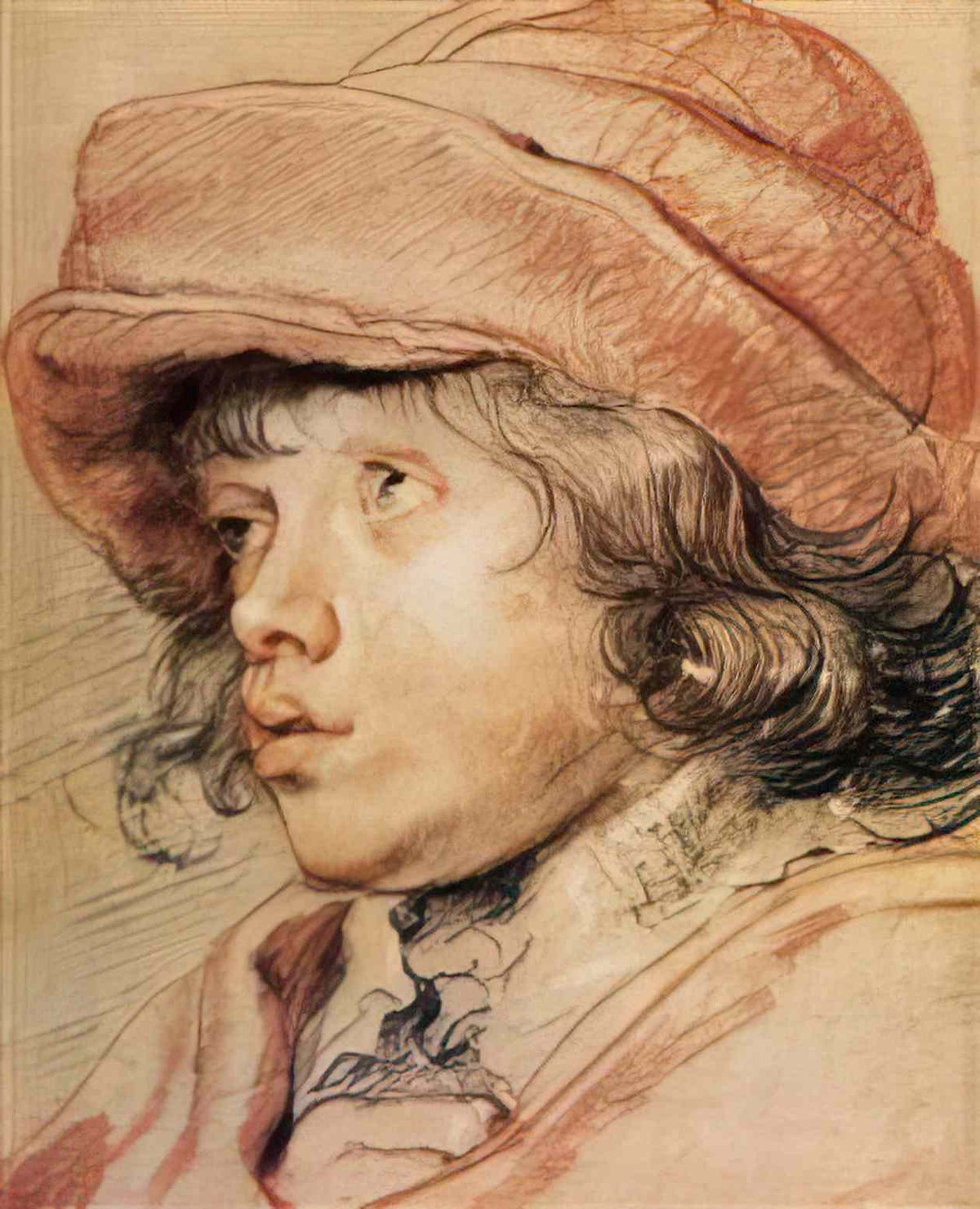 Peter Paul Rubens son nicolas with a red cap 1627 Art A4 Photo Print